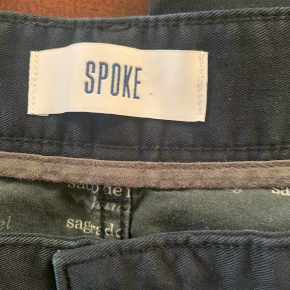 SPOKE Men’s Navy Trousers “Fives” 35 Build C - Picture 3 of 5